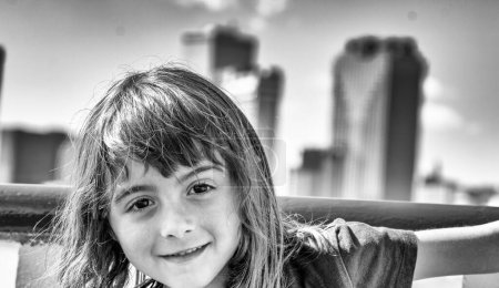 Photo for Happy young girl tourist in New Orleans, LA - Royalty Free Image