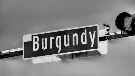 Photo for Burgundy Street sign in New Orleans. - Royalty Free Image