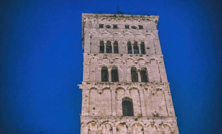 Photo for St Michael Tower at night in Lucca, Italy - Royalty Free Image