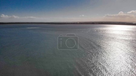 Photo for Aerial view of San Remo coastline near Phillip Island, Australia. - Royalty Free Image