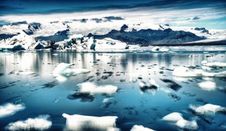 Photo for Icebergs in the Jokulsarlon Lagoon, Southern Iceland - Royalty Free Image