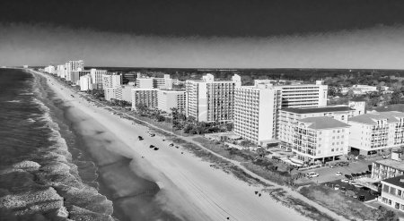 Photo for Aerial view of Myrtle Beach from the sky, SC - USA. - Royalty Free Image
