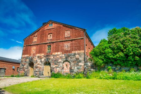 Photo for The Fortress Of Suomenlinna is an inhabited sea fortress composed of eight islands, of which six have been fortified - Helsinki. - Royalty Free Image