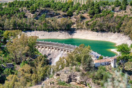 Photo for Guadalhorce dam lake near Caminito del Rey - Andalusia, Spain. - Royalty Free Image