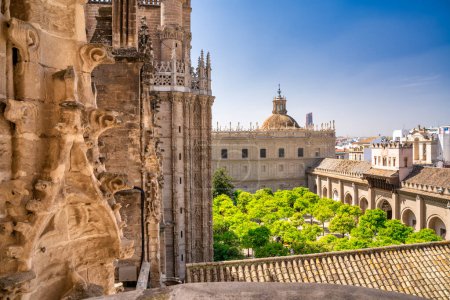 Téléchargez les photos : Cathédrale de Séville vue depuis la Tour Giralda. - en image libre de droit
