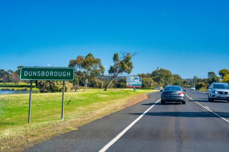 Photo for Dunsborough road sign in South Western Australia. - Royalty Free Image