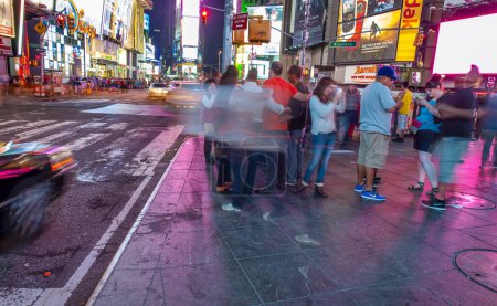 Photo for New York City - June 2013: Times Square at night. - Royalty Free Image