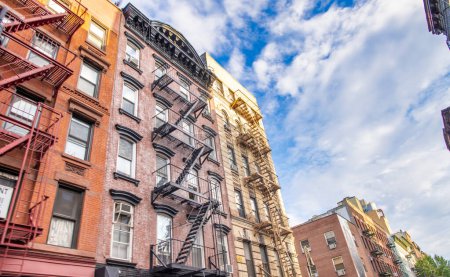 Téléchargez les photos : Bâtiments de Greenwich Village à New York. - en image libre de droit