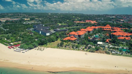Aerial view of Nusa Dua Beach in Bali, Indonesia