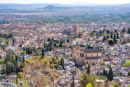 Photo for Aerial view of Granada, Andalusia. - Royalty Free Image