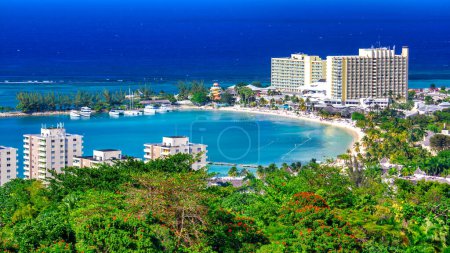 Photo for Aerial view of Ocho Rios, Jamaica. - Royalty Free Image