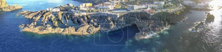 Photo for Panoramic aerial view of Porto Moniz pools in Madeira - Portugal. - Royalty Free Image