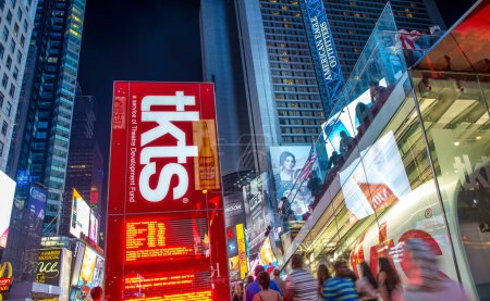 Photo for New York City - June 2013: Times Square at night. - Royalty Free Image