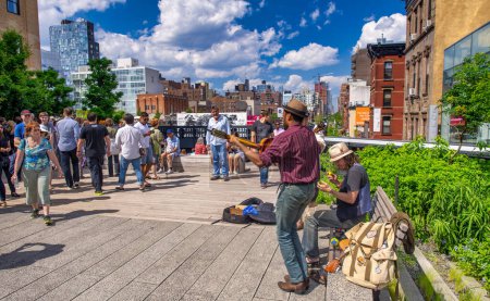 Photo for New York City - June 2013: The High Line is a famous city attraction for tourists. - Royalty Free Image