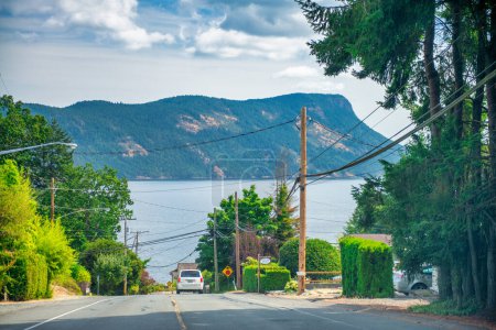 Foto de Vancouver Island, Canadá - 14 de agosto de 2017: Camino a Victoria. - Imagen libre de derechos