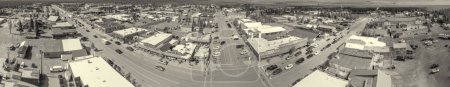 Photo for West Yellowstone, Montana. Aerial view of city buildings, - Royalty Free Image
