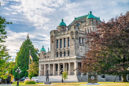 Photo for Buildings of Victoria on a sunny day, Vancouver Island. - Royalty Free Image