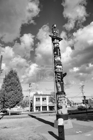 Téléchargez les photos : Paysage urbain de Duncan dans l'île de Vancouver, Canada. - en image libre de droit