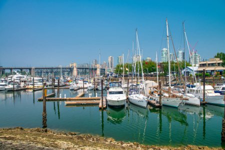 Photo for Vancouver, Canada - August 10, 2017: Landscape of Granville Island on a sunny summer day - Royalty Free Image