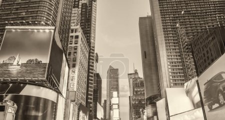Photo for New York City at night. Times Square lights without ads. NYC - Royalty Free Image