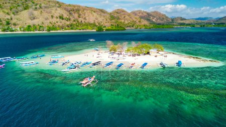 Photo for Aerial view of Gili Bedis in Lombok, Indonesia - Royalty Free Image