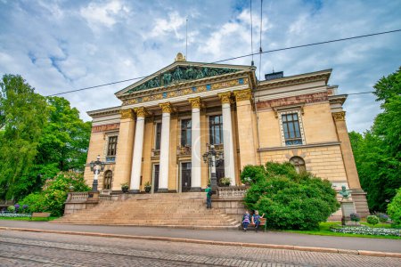 Photo for Helsinki, Finland - July 3, 2017: Helsinki landmarks on a sunny summer day. - Royalty Free Image