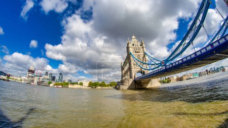 Photo for London - September 2012: The Tower Bridge is a famous tourist attraction. - Royalty Free Image
