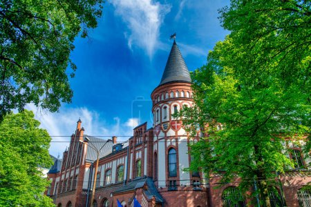 Photo for Tallinn medieval streets and buildings on a sunny summer day. - Royalty Free Image