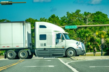 Photo for Giant truck along Florida interstate. - Royalty Free Image
