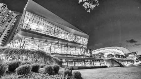 Photo for Night view of Adelaide Convention Center and Park - Royalty Free Image