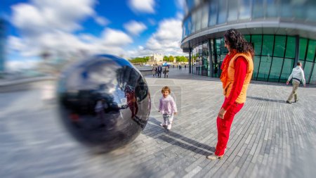 Photo for Young children visiting London, UK. - Royalty Free Image