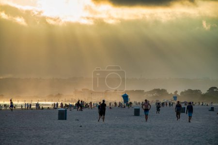 Foto de Hermosa playa en Coronado, hora del atardecer - San Diego. - Imagen libre de derechos