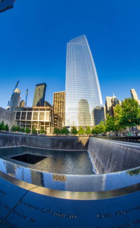 Photo for New York City - June 2013: Buildings of Ground Zero in summer. - Royalty Free Image