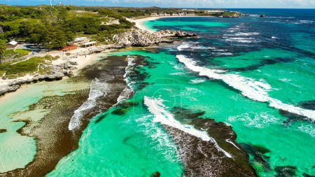 Photo for Aerial view of The Basin in Rottnest Island, Australia. - Royalty Free Image