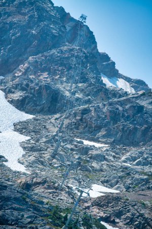 Foto de Silbador paisaje de montaña en la temporada de verano, Canadá. - Imagen libre de derechos