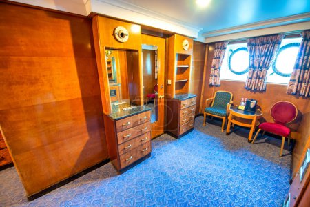 Photo for Los Angeles, CA - July 31, 2017: The Queen Mary ship interior. - Royalty Free Image