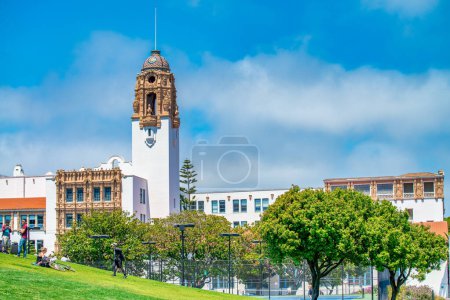 Photo for San Francisco, CA - August 5, 2017: Mission Dolores Park on a sunny day. - Royalty Free Image