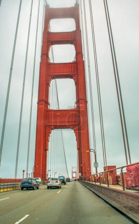 Photo for The Golden Gate Bridge on a foggy day, San Francisco. - Royalty Free Image
