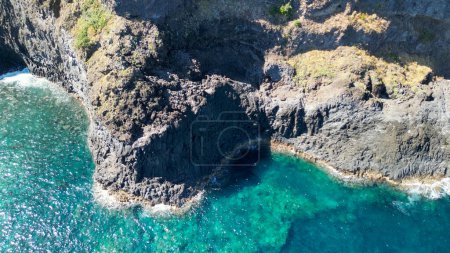 Photo for Aerial view of Seixal coastline in Madeira, Portugal. - Royalty Free Image