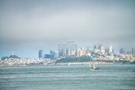 Photo for San Francisco skyline on a cloudy day. - Royalty Free Image