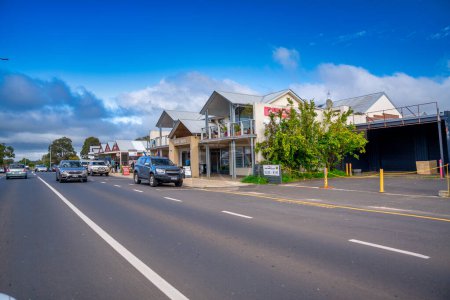 Photo for Cowaramup, Western Australia - September 9, 2023: Streets and homes of the small city on a beautiful sunny day. - Royalty Free Image