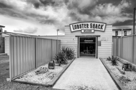 Téléchargez les photos : Cervantes, Australie-Occidentale - 5 septembre 2023 : Lobster Shack est un restaurant célèbre dans la ville. - en image libre de droit