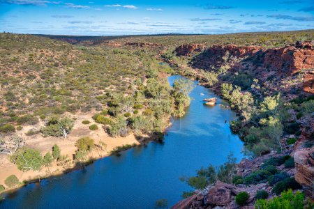 Foto de Paseo por el río Ross Graham en el Parque Nacional Kalbarri, Australia Occidental. - Imagen libre de derechos