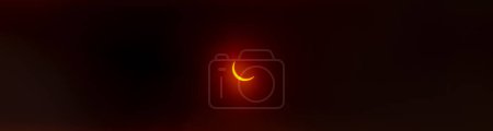 Photo for Solar Eclipse. The moon moving in front of the sun. - Royalty Free Image
