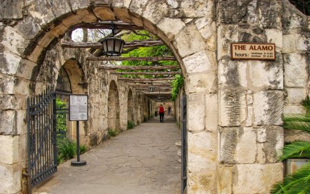 Photo for Entrance of the Alamo in San Antonio Texas. - Royalty Free Image