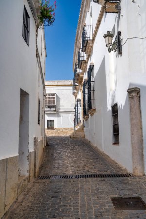 Medina Sidonia. Calles y casas blancas del Pueblo Blanco en Andalucía.