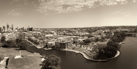 Photo for Aerial view of Claise Brook and Mardalup Park in Perth, Australia - Royalty Free Image