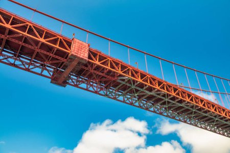 San Francisco, Golden Gate Bridge d'un bateau de croisière.