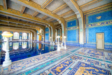 Photo for San Simeon, CA - August 3, 2017: Hearst Castle is a historic famous monument. - Royalty Free Image