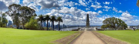 Photo for Perth, Western Australia. Panoramic view of State War Memorial and Kings Park. - Royalty Free Image